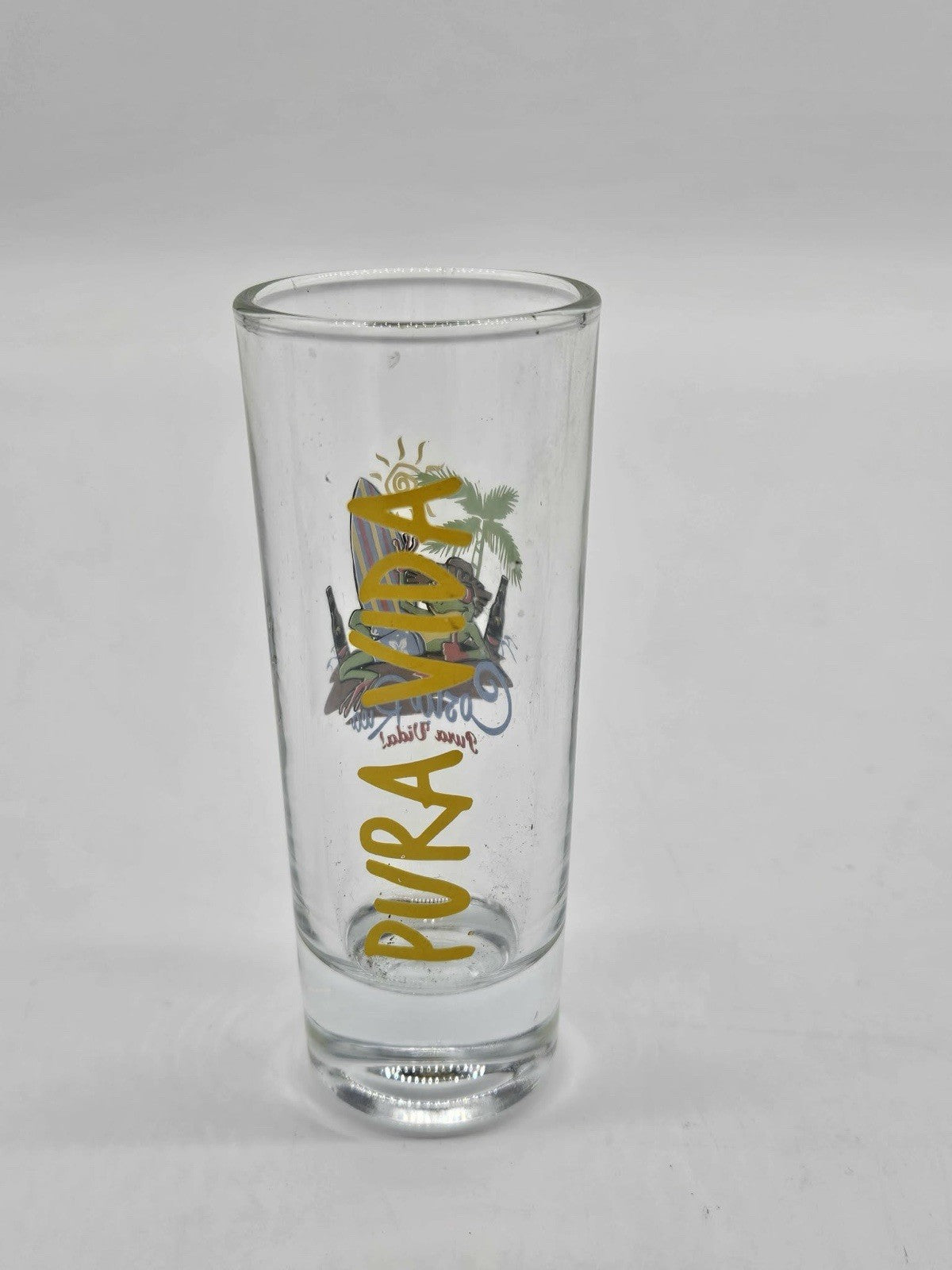Costa Rica Pura Vida Aloha Tropical Frog Shot Glass
