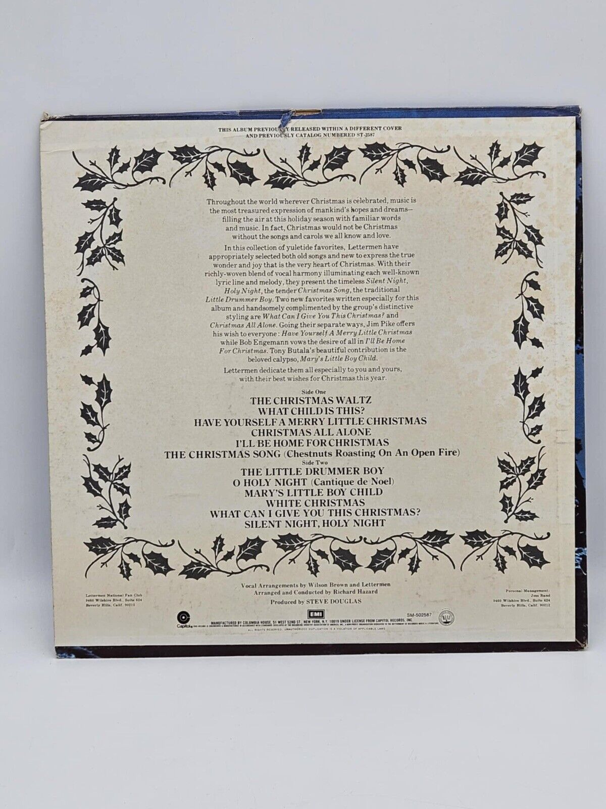 LETTERMEN For Christmas This Year 2P6508 LP Vinyl