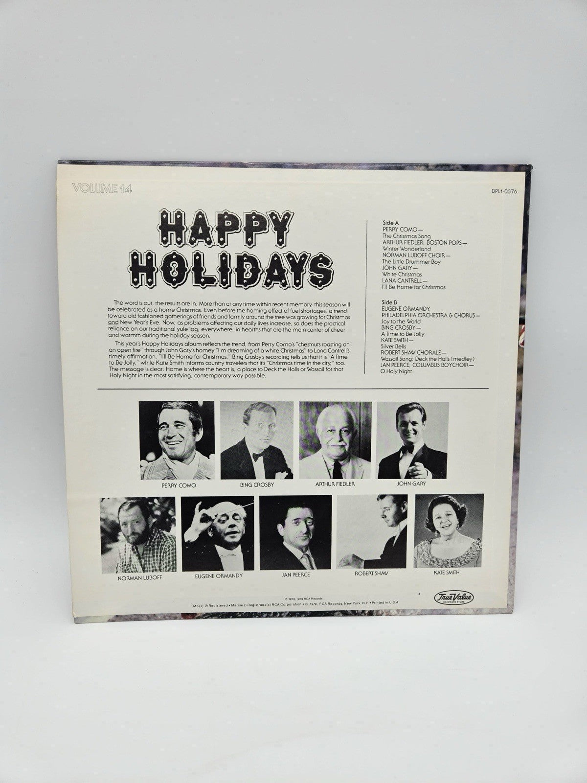 4 Vintage Christmas LP Lot True Value Singer JCPenney 1964 Tested  Vol 14 & 16