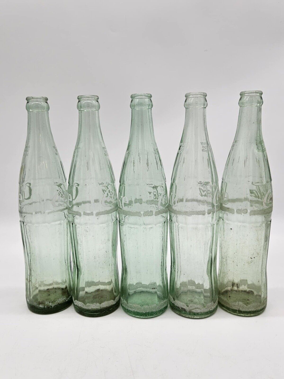 Lot of 13 Vintage 10oz. Coca-Cola 1960's Glass Bottles