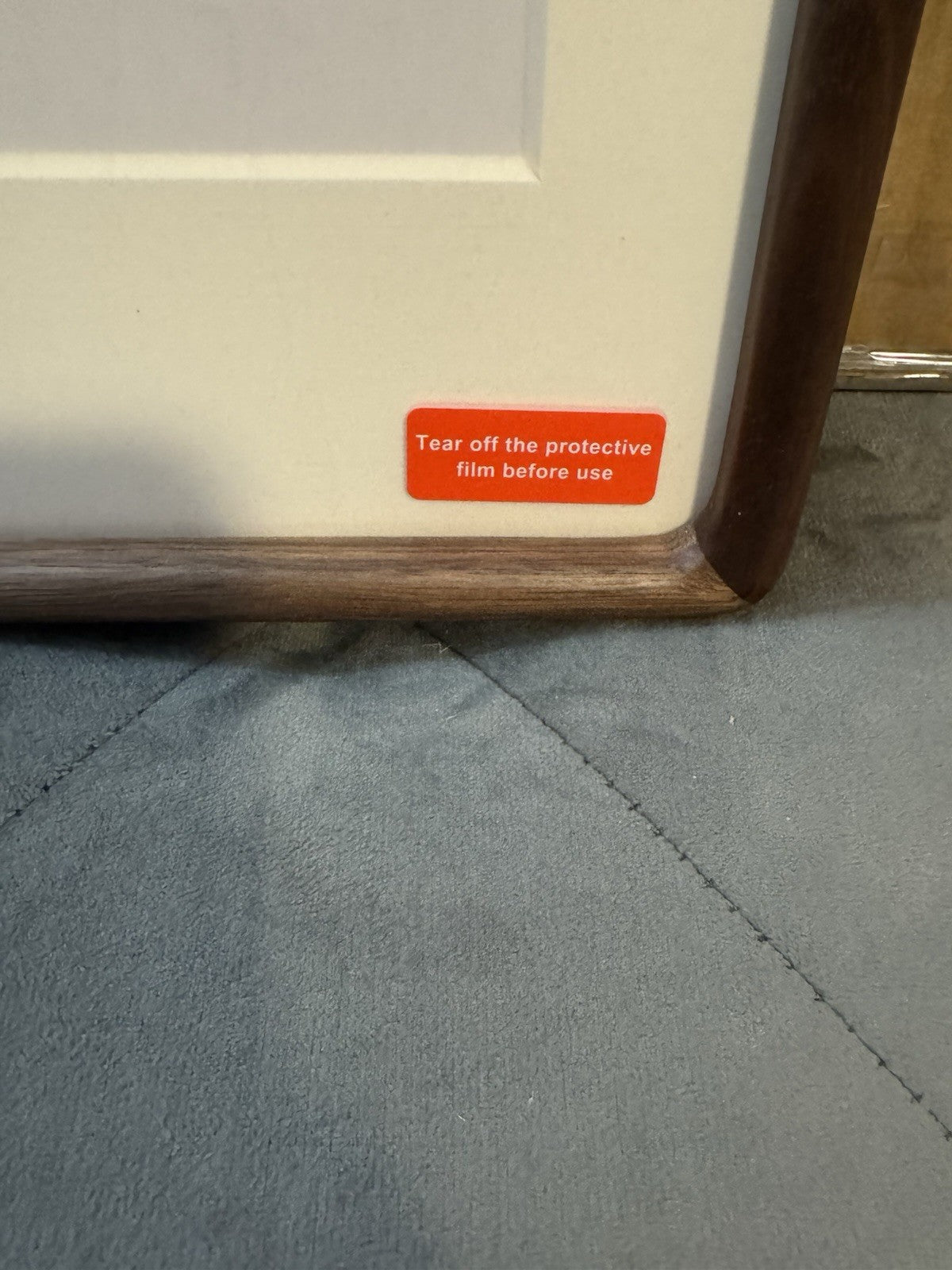 New 17” X 24” Solid Wood Frame w/ Hard Plastic Backing *NICE*