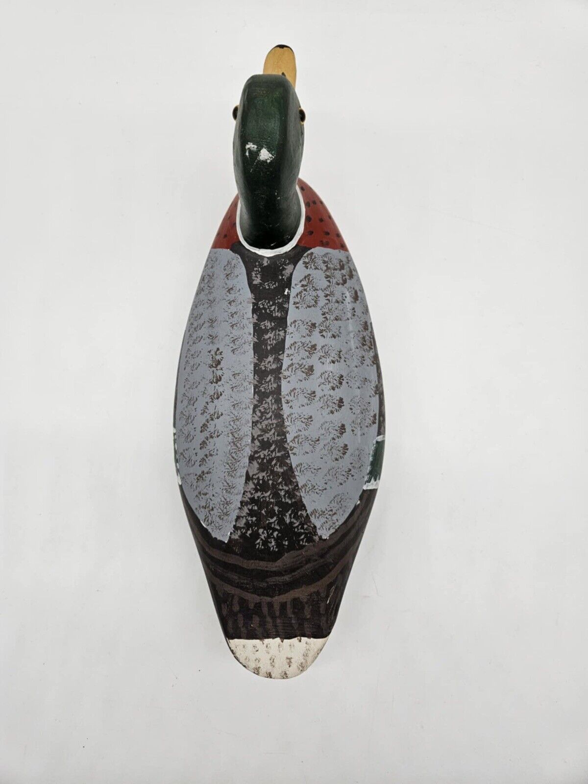 L.D. SCARBOROUGH Duck N.C. 1992  FOLKART CARVED WOOD DECOY JB01