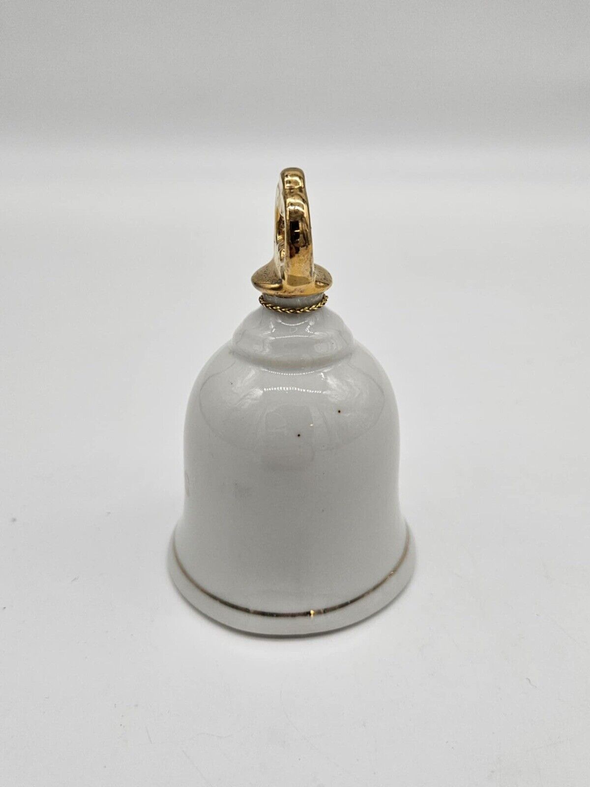 Vintage Enesco Merry Christmas 1979 Fine Porcelain Dinner Bell