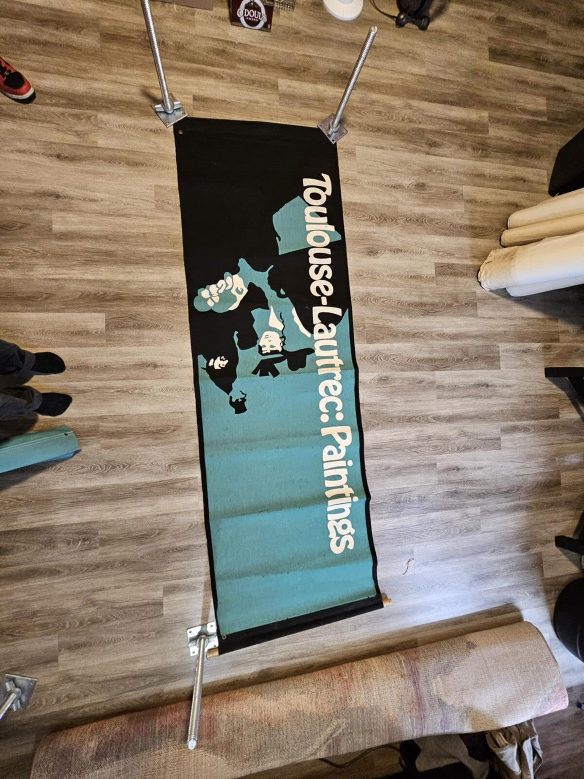 Vintage 1983 Chicago Art Museum Banners Toulouse-Lautrec: Paintings Exhibit