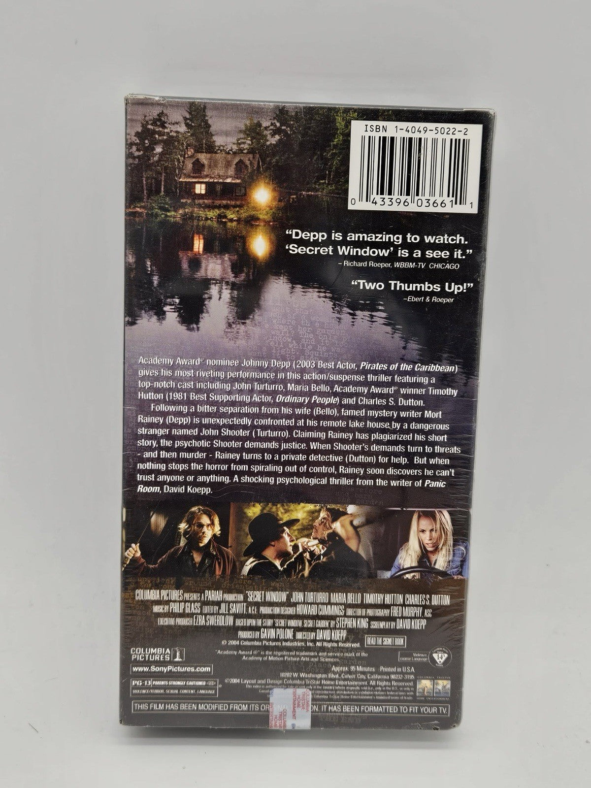 Secret Window VHS Tape Used Johnny Depp *NEW*