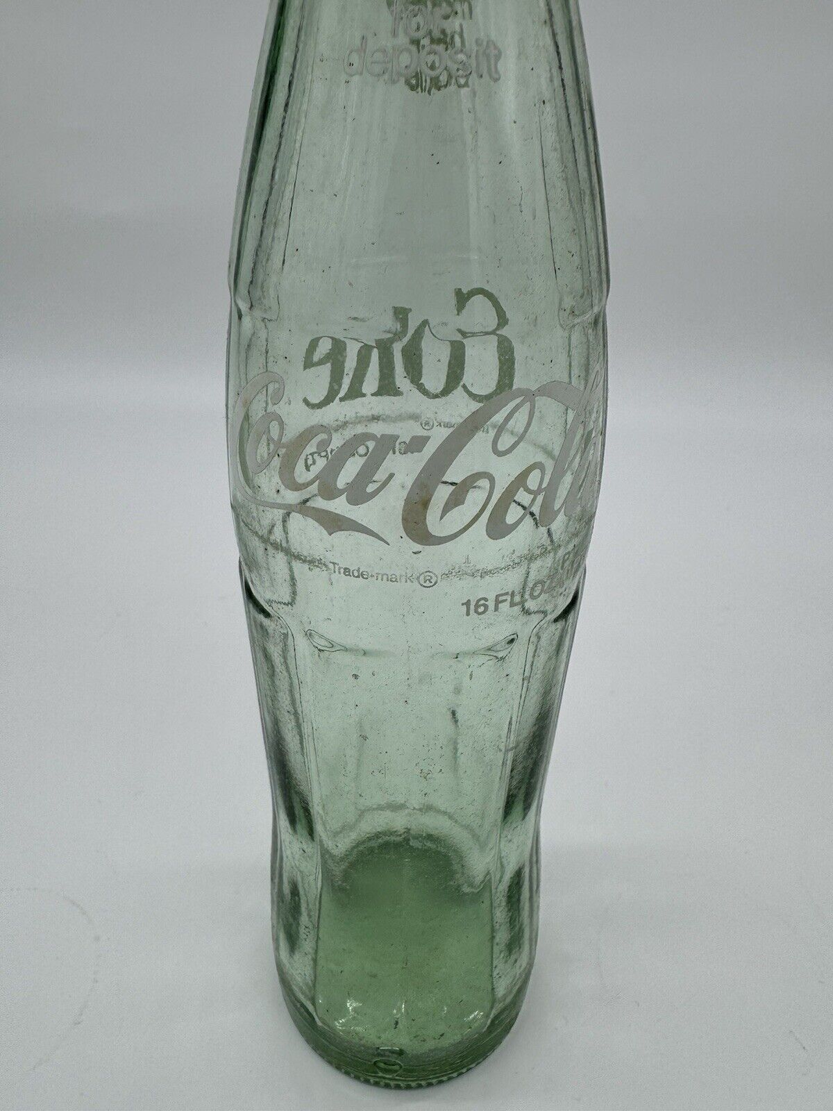 Vintage Coke Coca Cola Green Glass Bottles 1 Pint 16oz Lot of 6