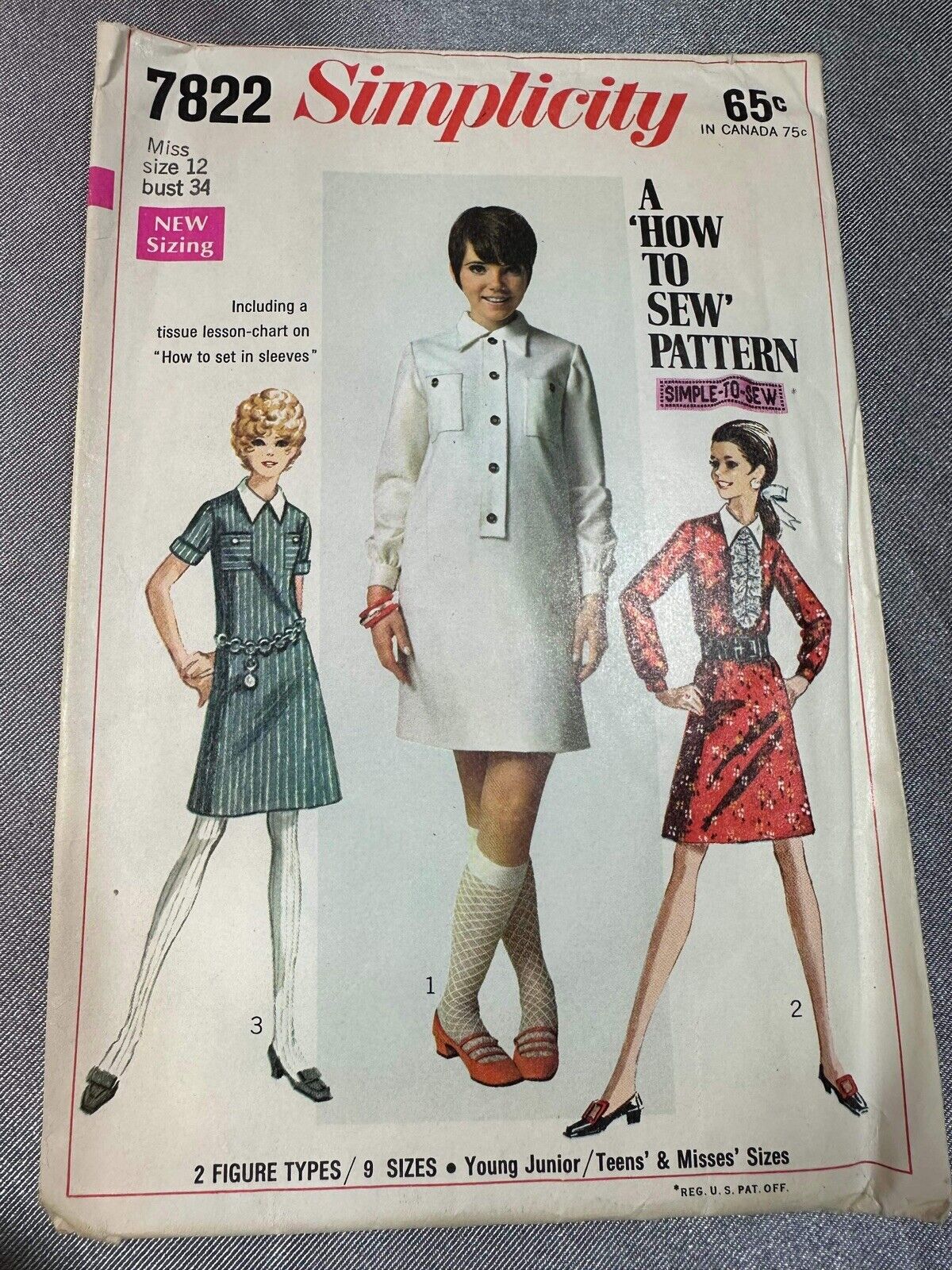 Lot of 16 Vintage Simplicity Sewing Patterns Made in USA