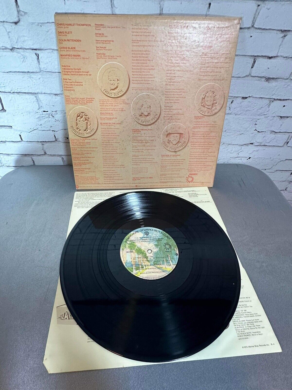 MANFRED MANN'S EARTH BAND: the roaring silence WB 12" LP 33 Vinyl RPM