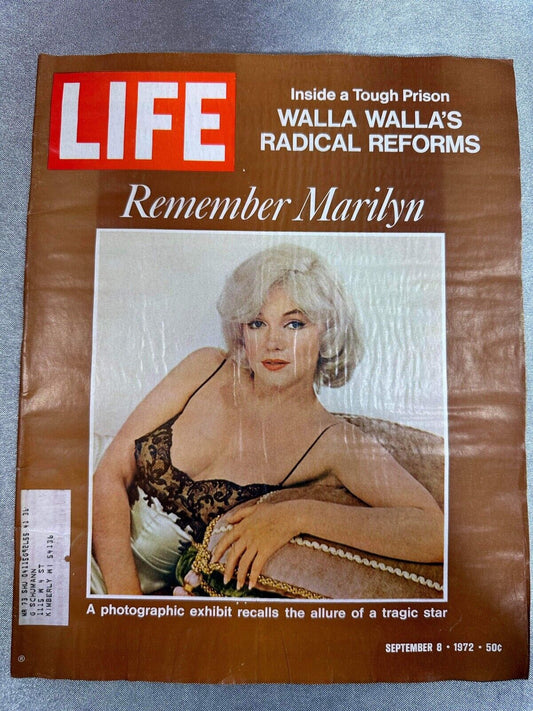 LIFE MAGAZINE, REMEMBER MARILYN MONROE, SEPT. 8, 1972