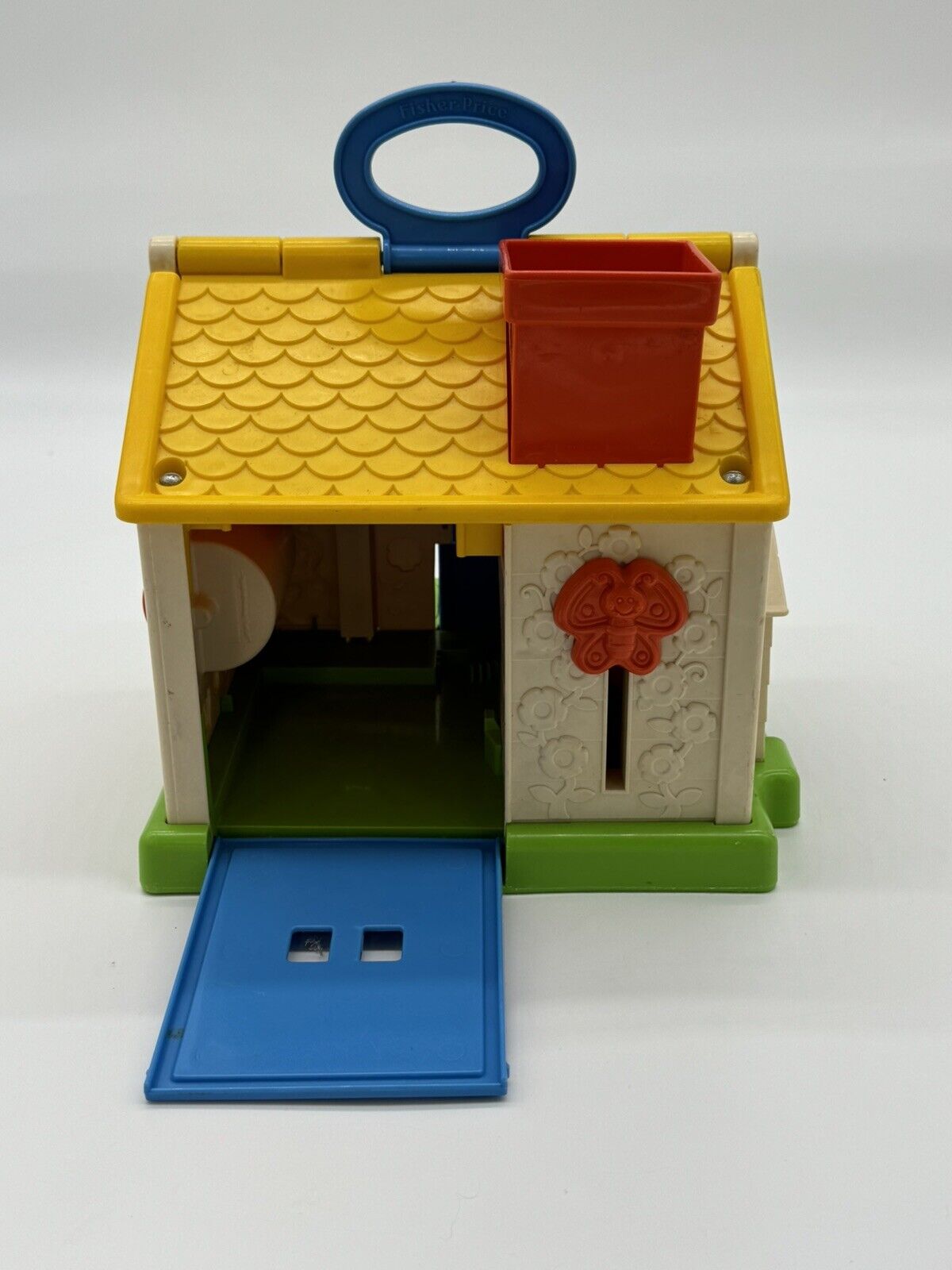 Vintage Fisher-Price Little People Discovery Cottage House 1984 Retro Kids Toy