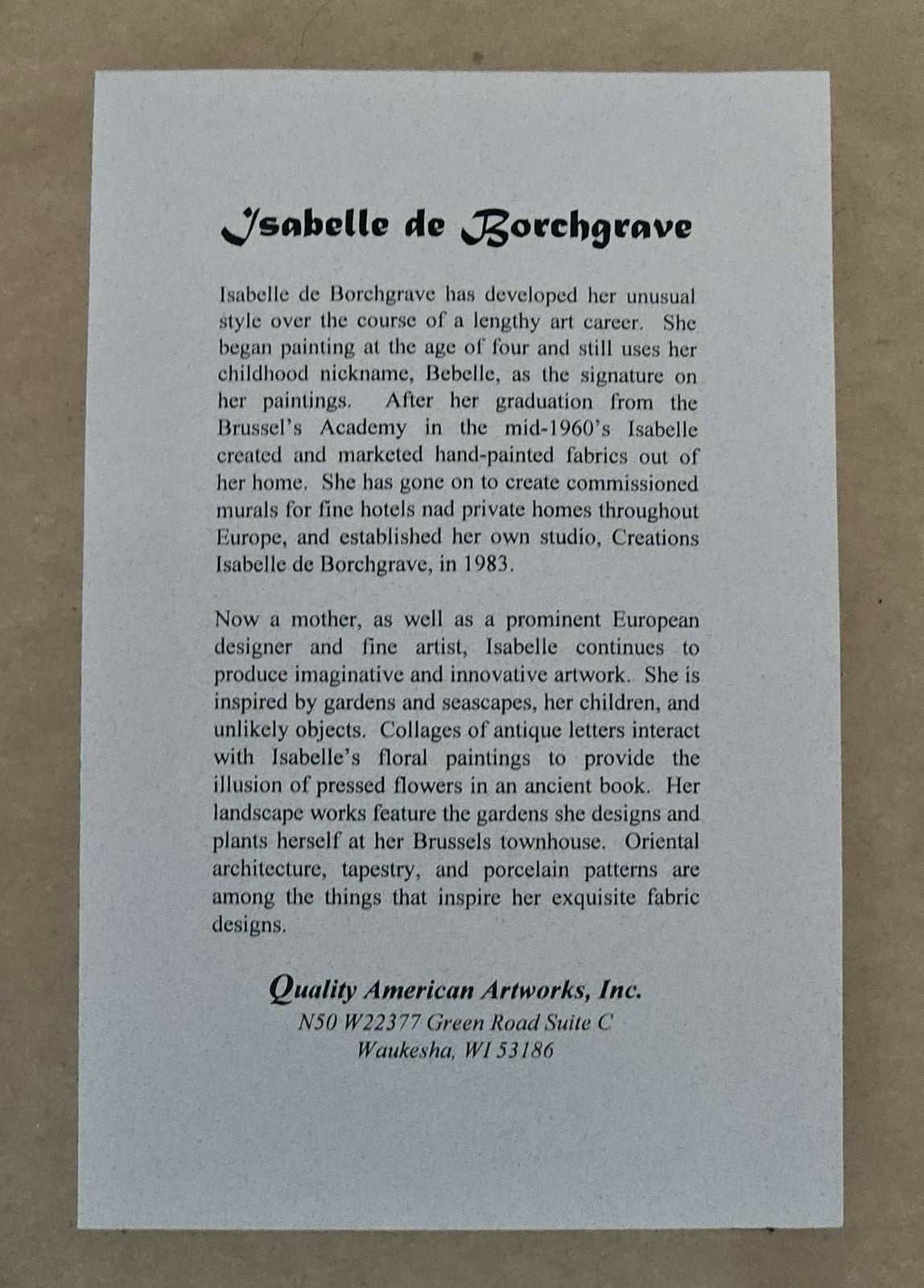 LF44541EC: BeBelle Outdoor Theme Signed Double Matted Print