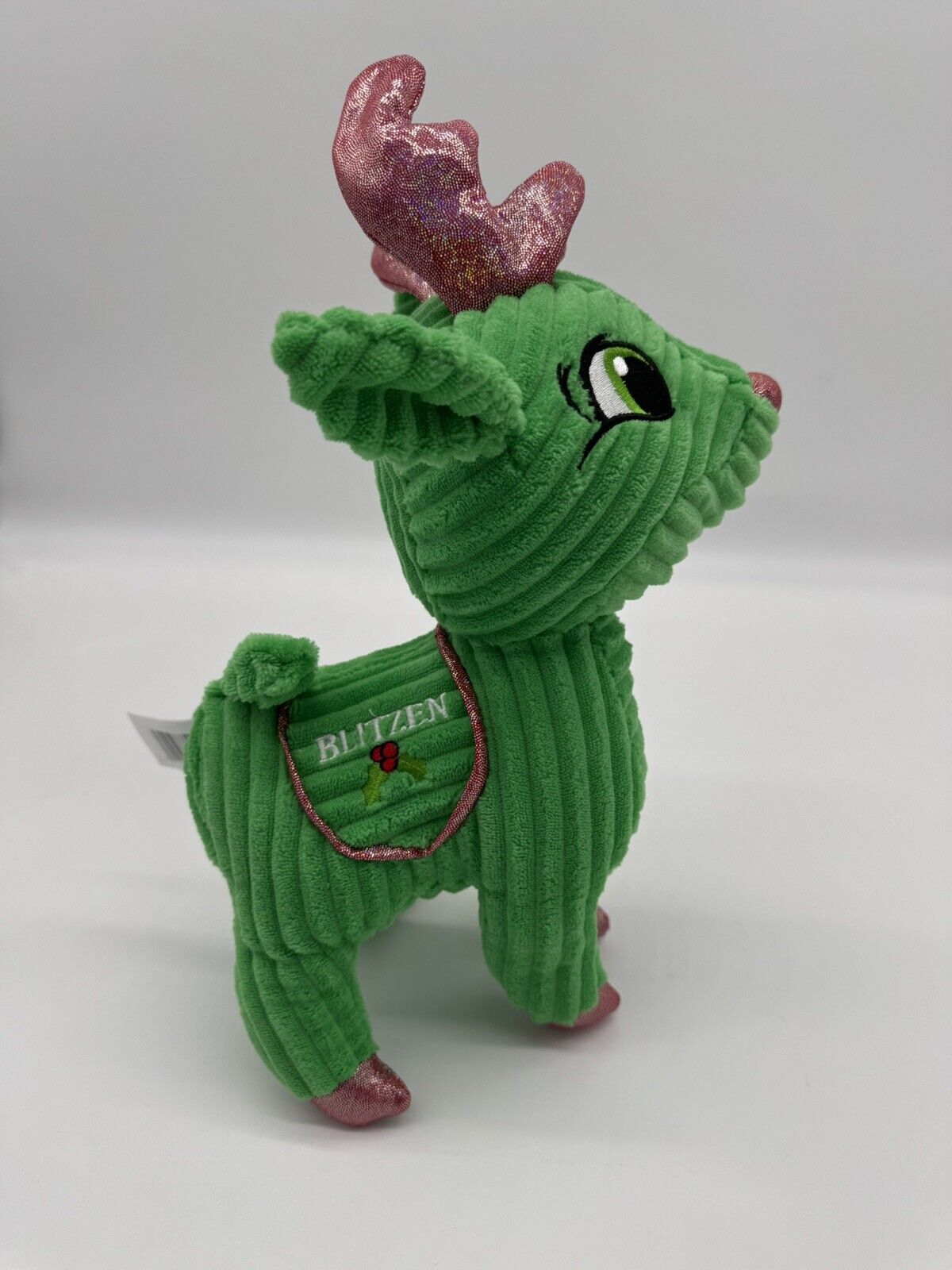 BLITZEN Santa Claus GREEN REINDEER PLUSH TOY DOLL Sugar Loaf & 2024 Jazwares NEW