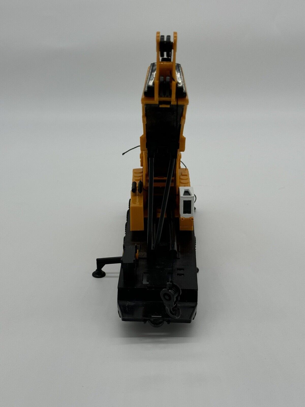 G Crane plastic toy model Yellow crane 11”