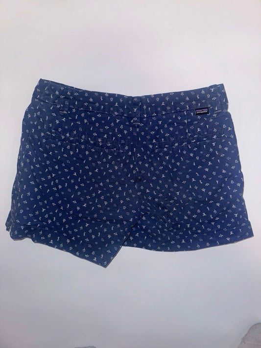 Patagonia Short Women 0 Organic Cotton Pocket Zip Low Rise 28x3.75 Cactus Core