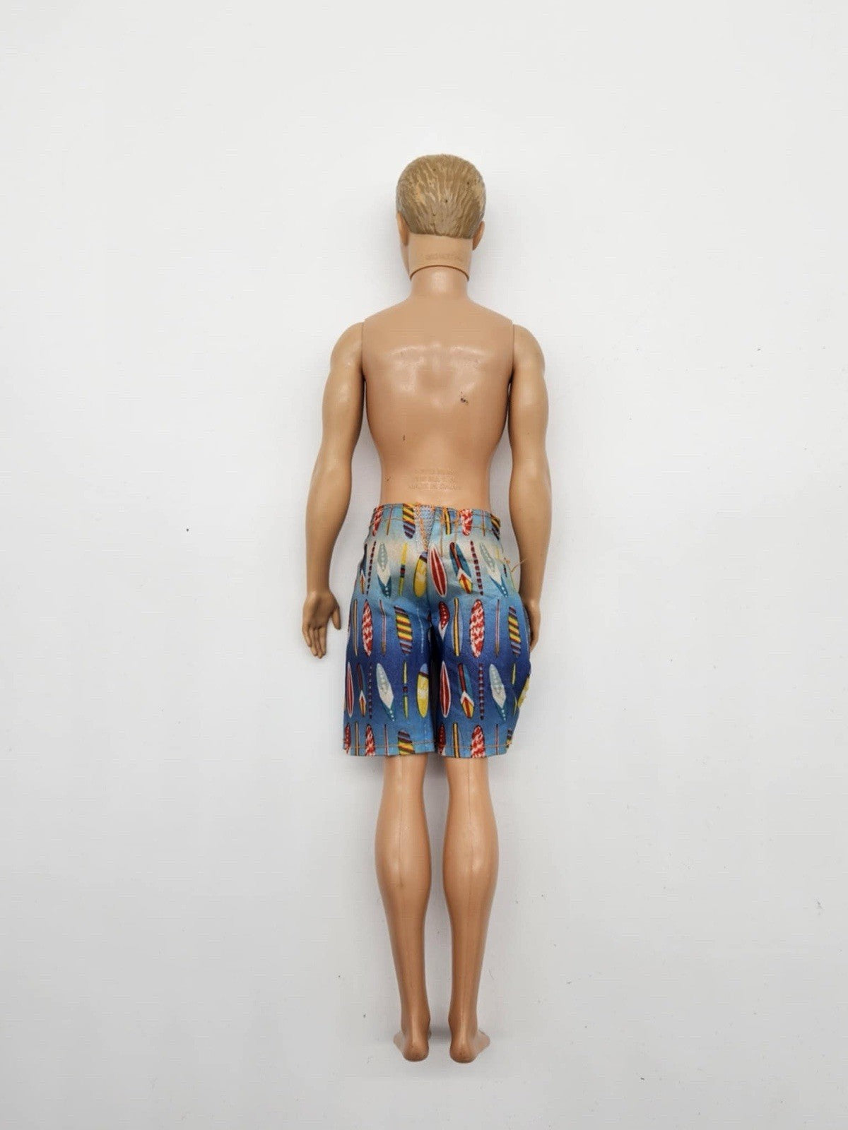 Ken Barbie Mattel Doll 2012 molded hair swimsuits Brunette EUC C383G