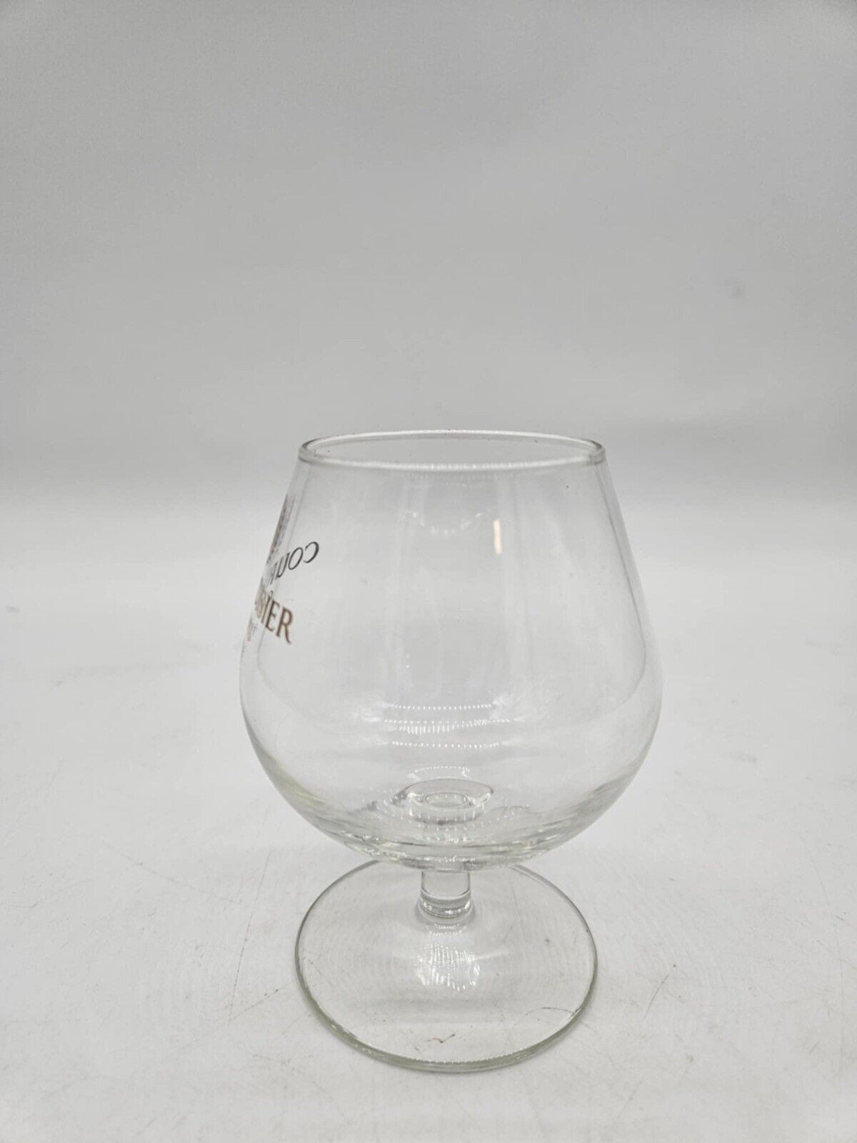 Courvoisier Le Cognac De Napoleon France Stem Glass Gold Logo Snifter