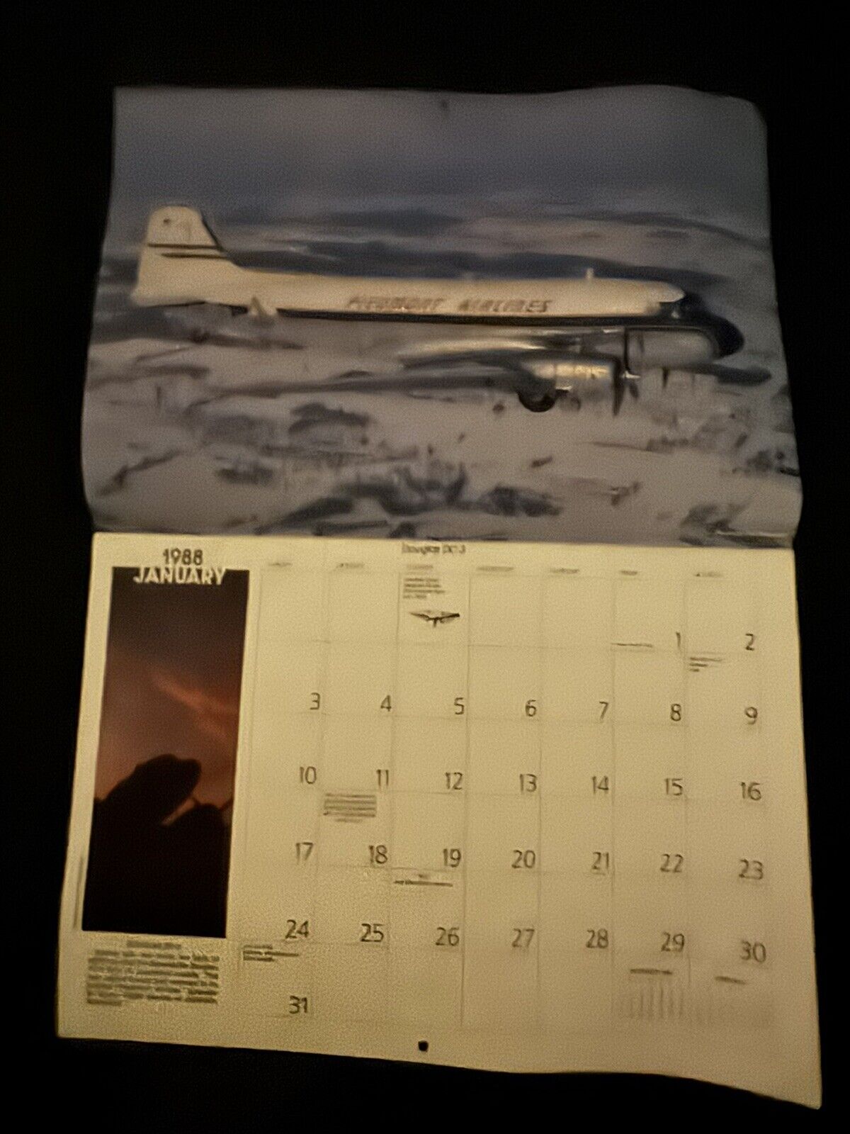Vintage 1988 “The Spirit of Flight” EAA Calendar
