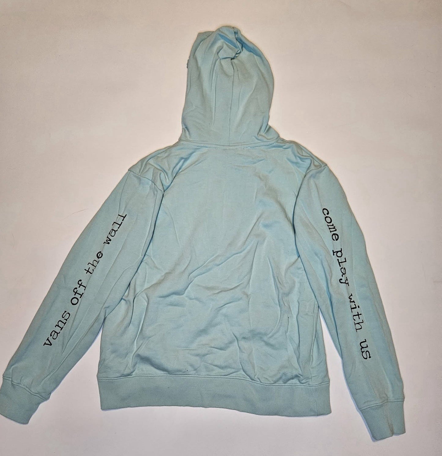 Vans x The Shining Light Blue Pullover Hoodie Twins Graphic Size M