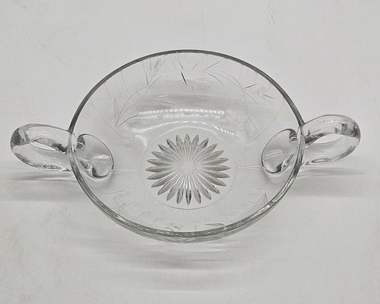 Imperial Crystal Candy Dish With Handles