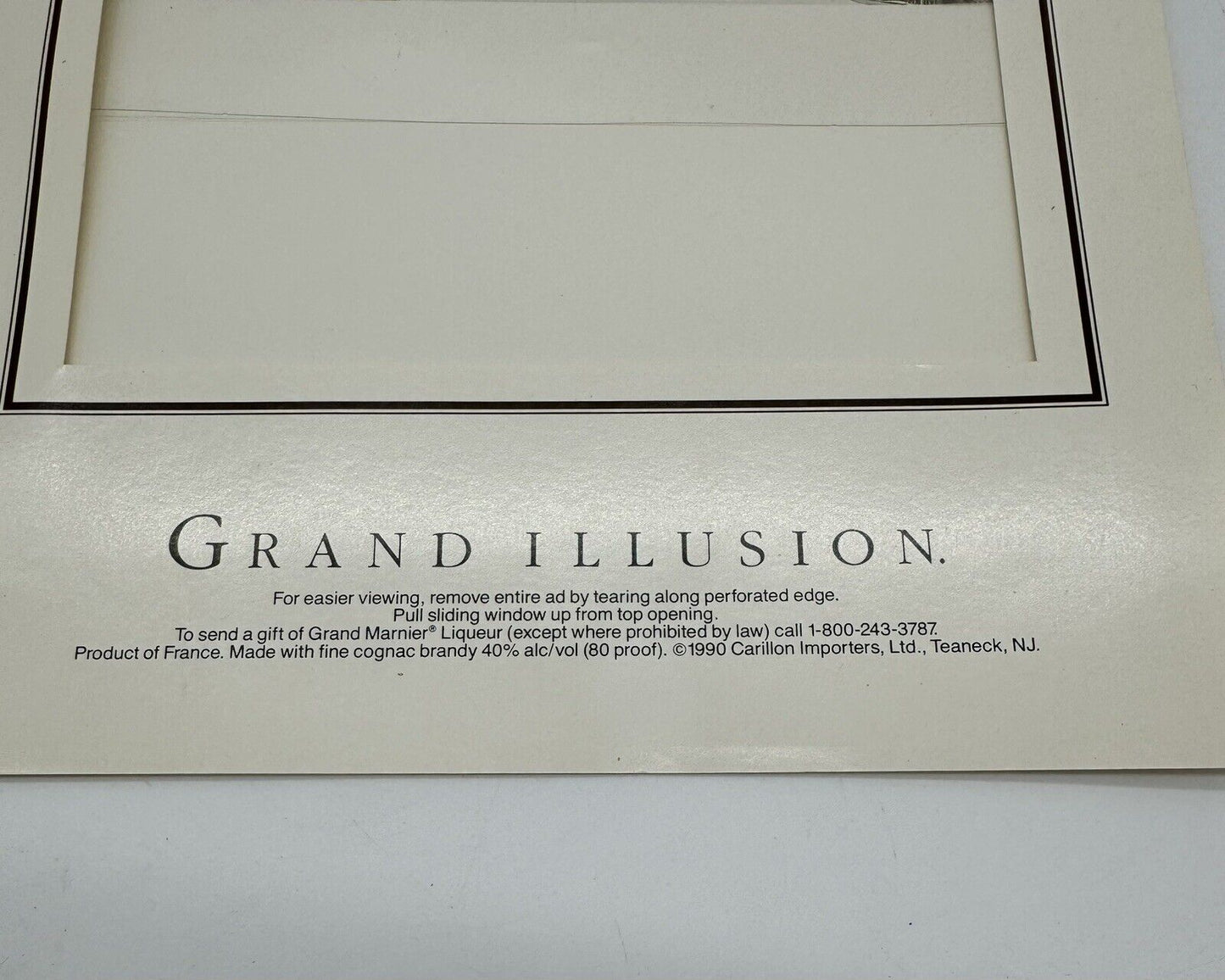 Grand Illusion Liqueur - Illusion or Magic Advertisement 1990's