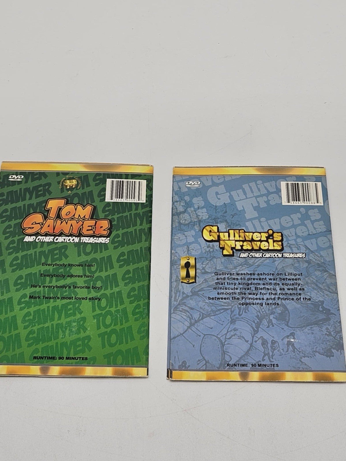 "TOM SAWYER" & “ Gulliver’s Travels” Treasure Box Collection Classic Cartoon DVD