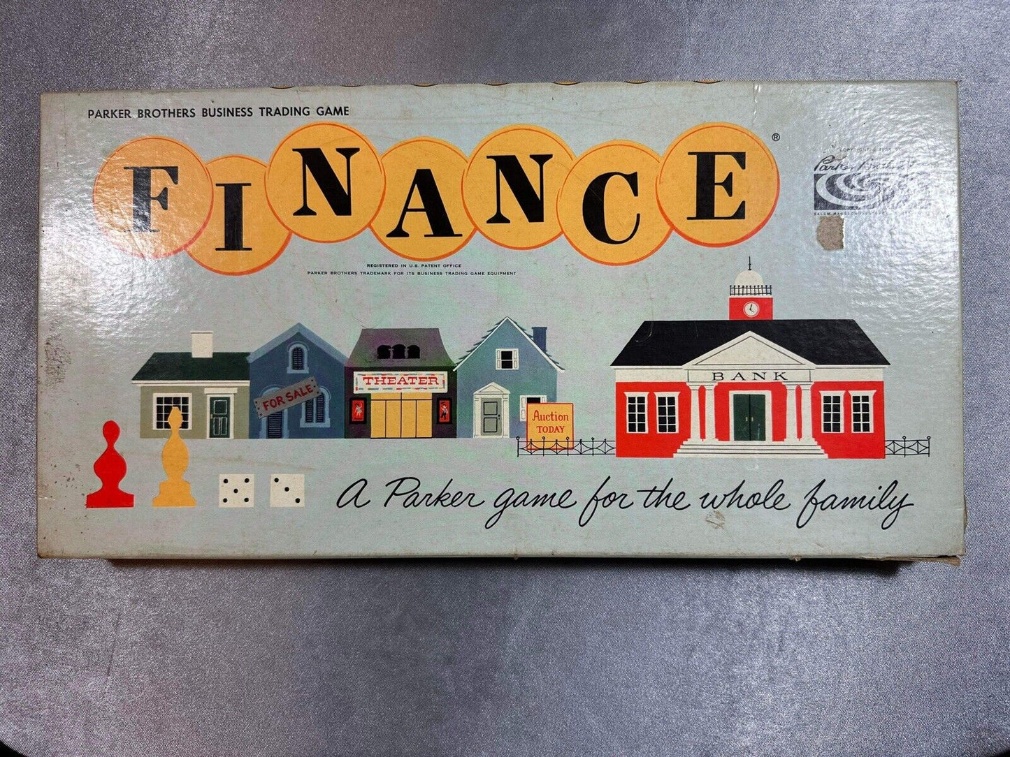 1962 Finance Game by Parker Brothers Complete in Good Condition VGM