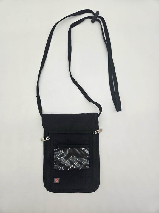 Travelon RFID Blocking Neck Wallet Passport Holder Travel Pouch Black