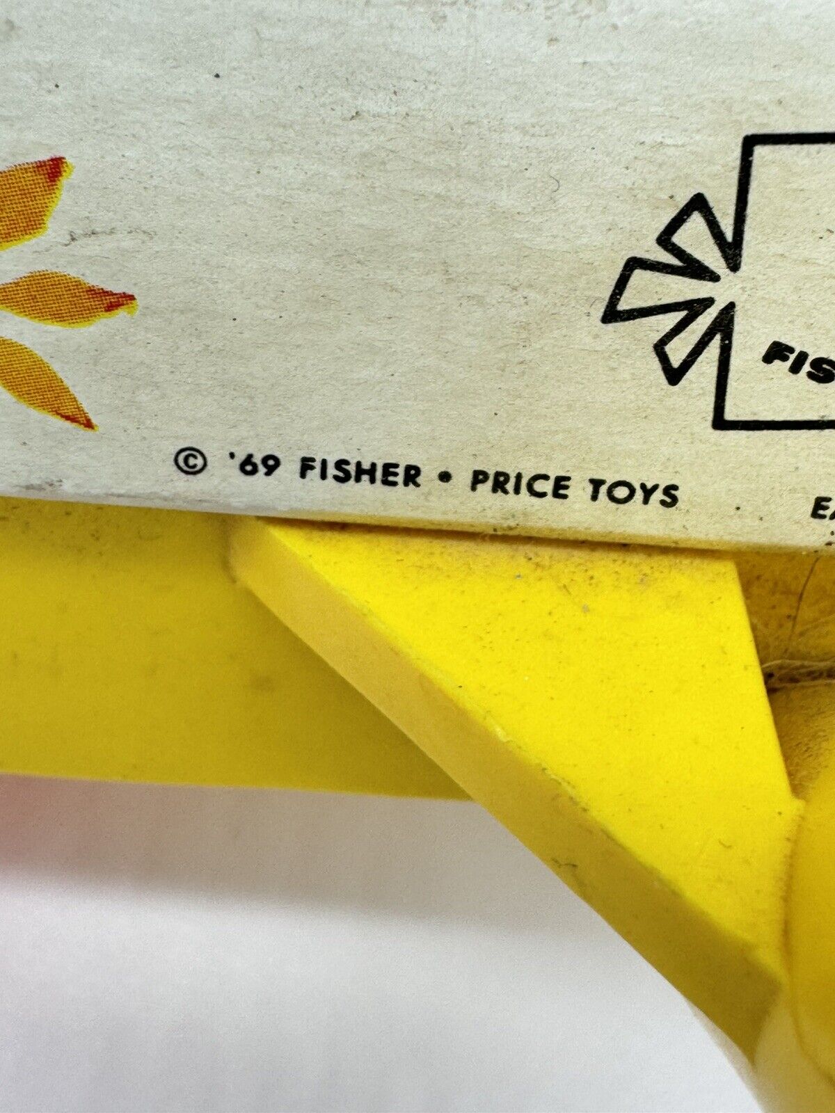 VINTAGE 1969 Fisher Price Happy Hoppers Push Toy #121. Works Great!