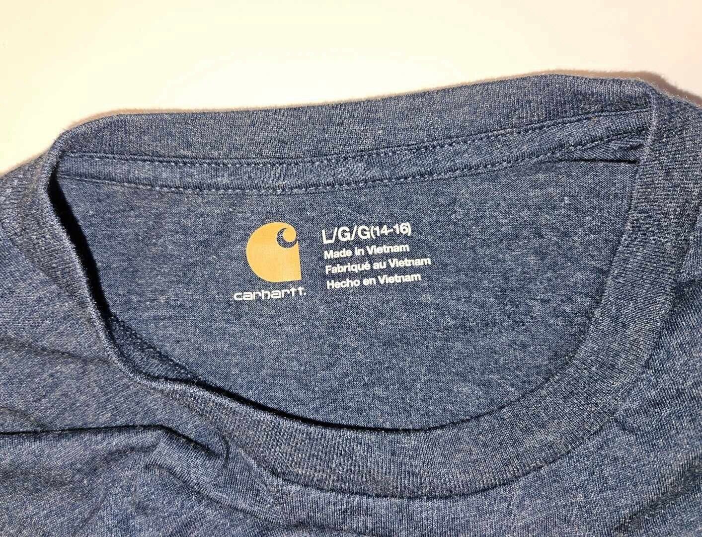 Carhartt  Original Fit Long Sleeve T-Shirt Men’s Navy Color ~ Sz Large