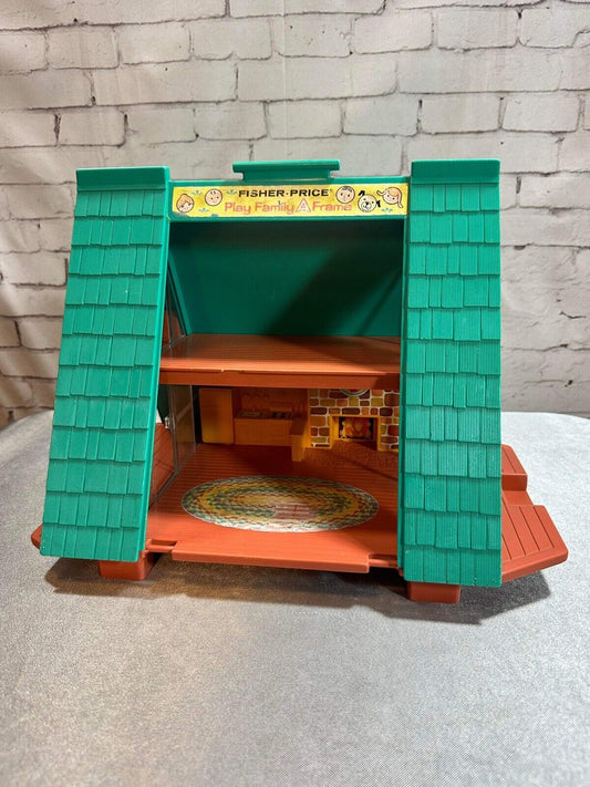 Fisher Price Play Family Little People 990 A Frame Chalet House 1974