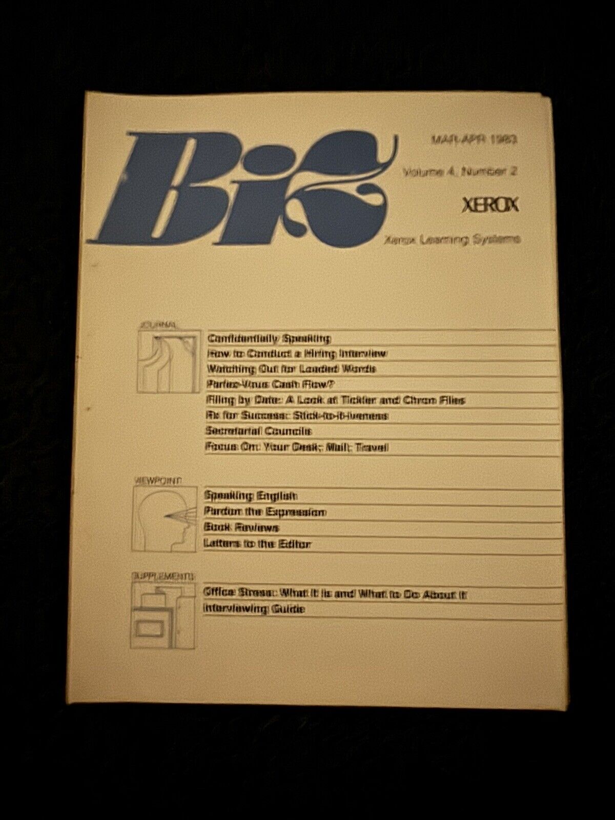 Vintage 1980s 4 Volume Lot of BiZ Xerox Learning System ￼