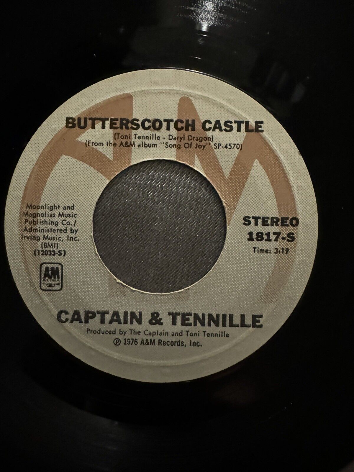 CAPTAIN & TENNILLE - Shop Around / Song Of Joy - Vinyl 45rpm 1976 A&M 1817-S