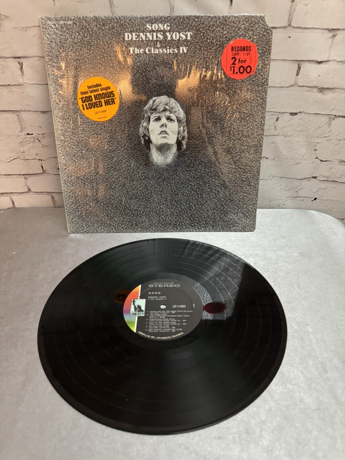 DENNIS YOST & THE CLASSICS  IV - SONG - LIBERTY 1970 - GATEFOLD - LP RECORD🔥