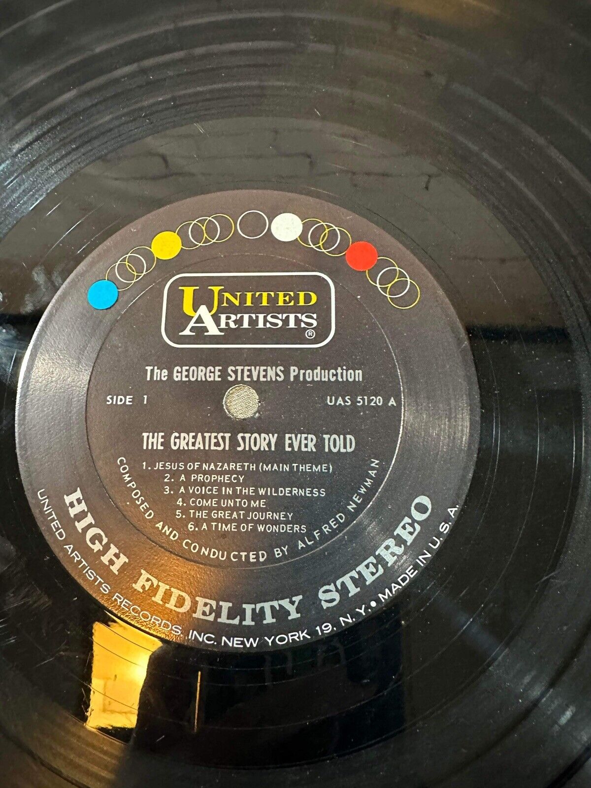 The Greatest Story Ever Told Original Movie Soundtrack Alfred Newman Vinyl [E62]