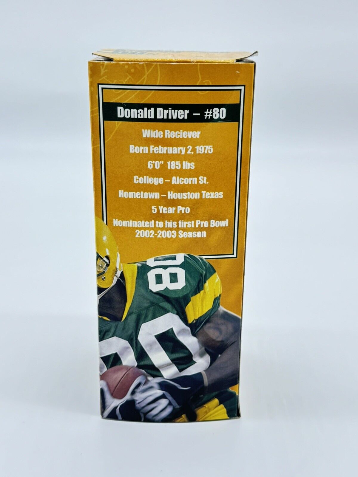 NFL Bosley Bobbles Green Bay Packers Donald Driver Bobblehead ~ SIGNED