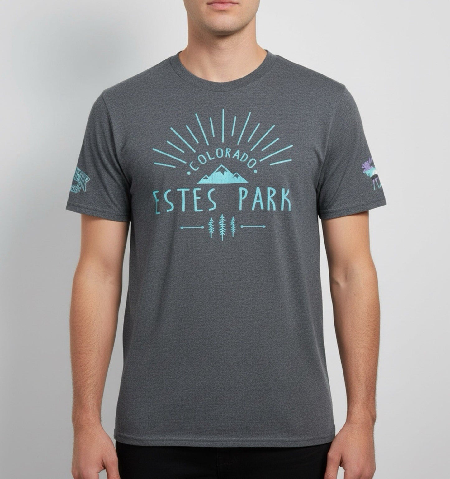 Estes Park Colorado Graphic T-Shirt Moose Mountain Outdoor Tee