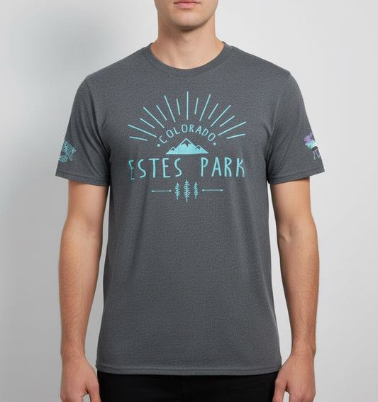 Estes Park Colorado Graphic T-Shirt Moose Mountain Outdoor Tee