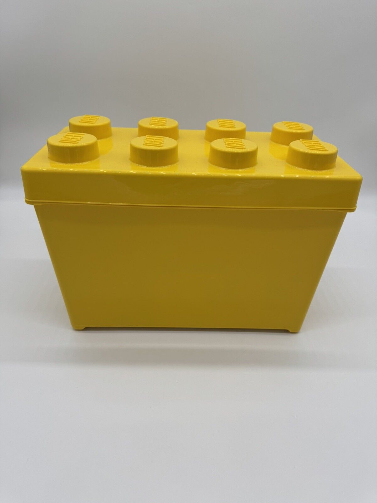 NEW LEGO Storage Brick Case Large Yellow Container Plastic Bin Box 14x7 ~ FULL
