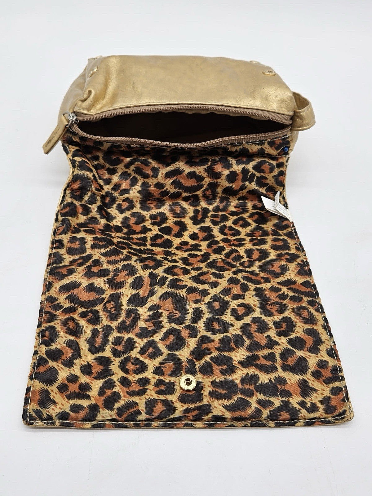 Golden Leopard Cosmetic Bag