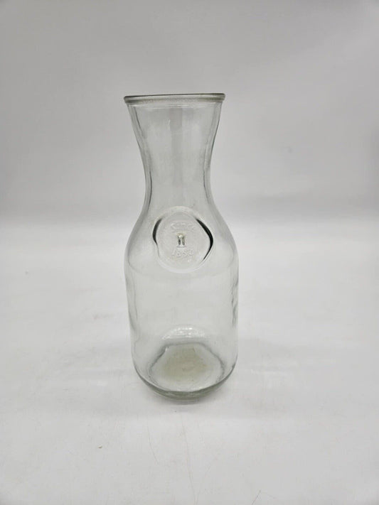 Vintage Paul Mason "Since 1852" Glass Milk Bottle Carafe or Vase Farmhouse Style