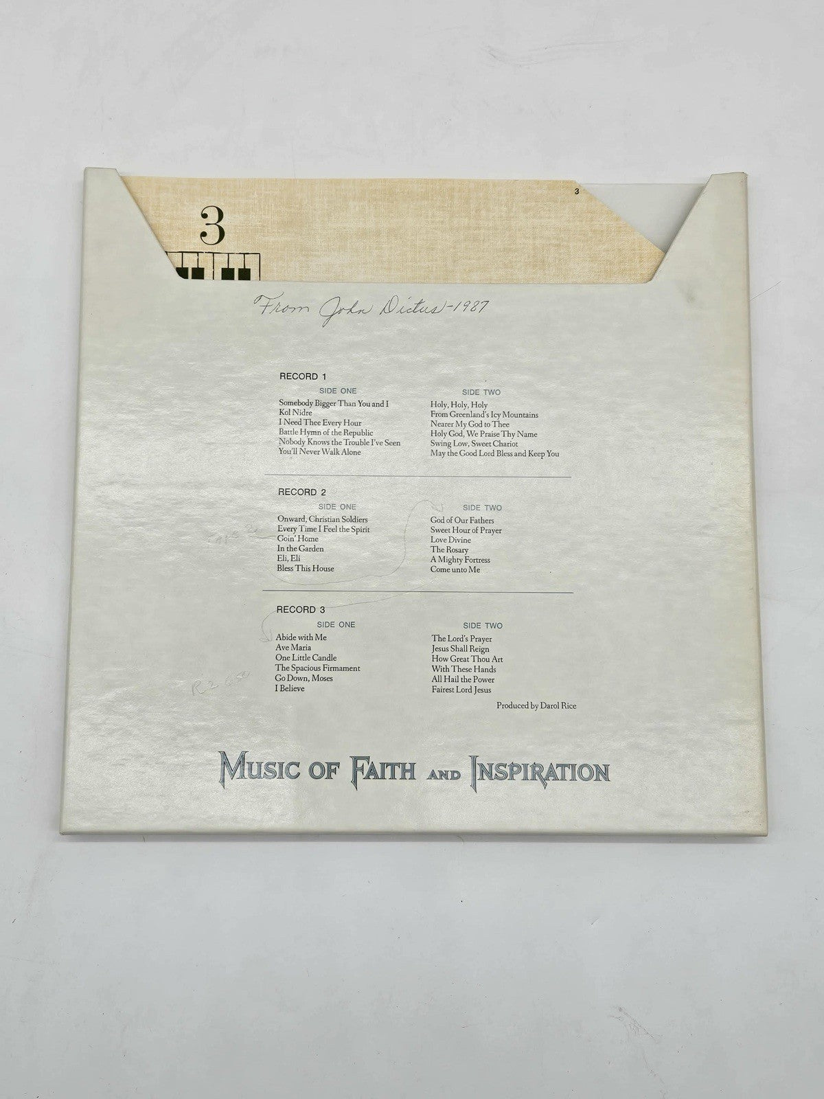 3 LP Vinyl Record Set  Music Of Faith And Inspiration Reader's Digest Gospel