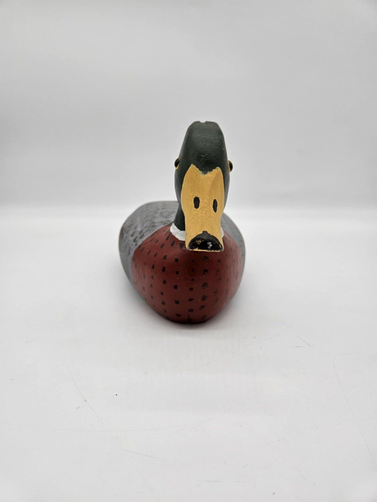 L.D. SCARBOROUGH Duck N.C. 1992  FOLKART CARVED WOOD DECOY JB01