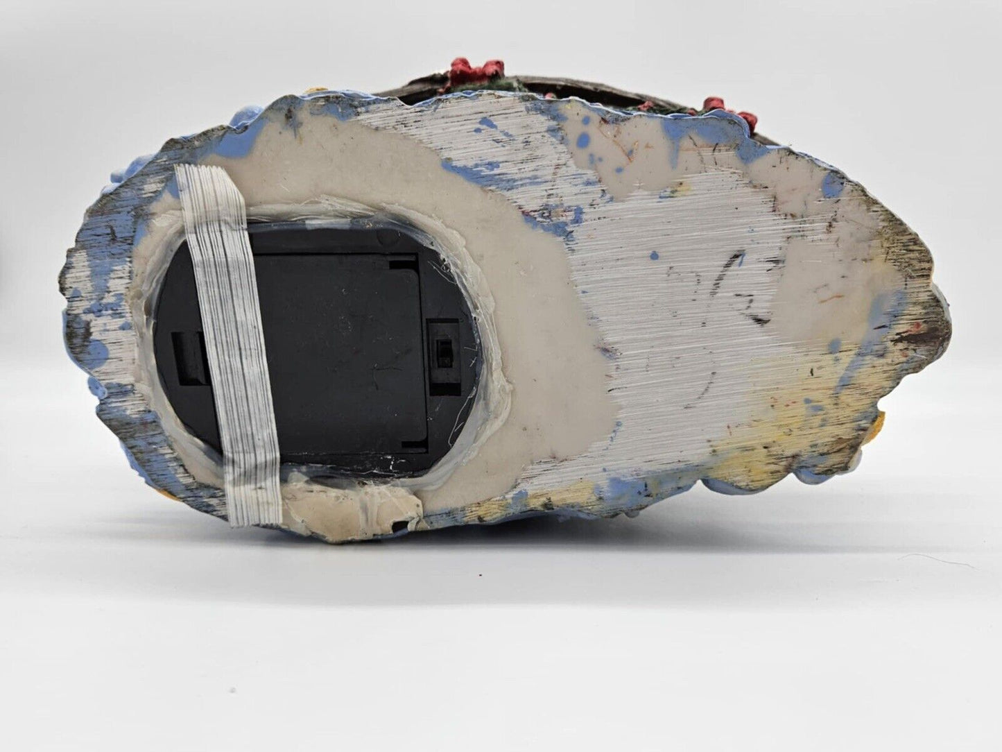 Vintage Santa In Christmas Boat W/ Reindeer & Toys HTF