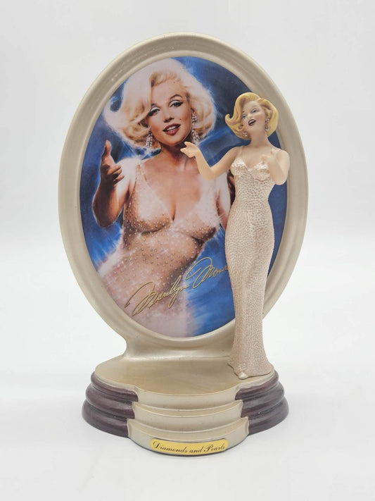 BRADFORD EXCHANGE MARILYN MONROE FIGURE / PLATE 2000 HAPPY BIRTHDAY MR.PRESIDENT