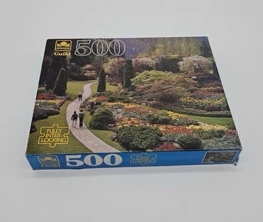 GOLDEN GUILD 500 PIECE JIGSAW PUZZLE BUTCHART GARDENS 4615-48