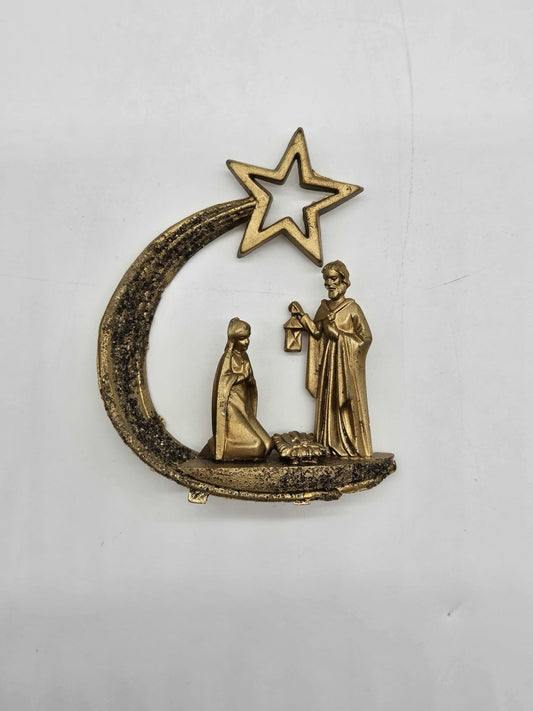 Plastic Nativity Ornament 3 1/4"