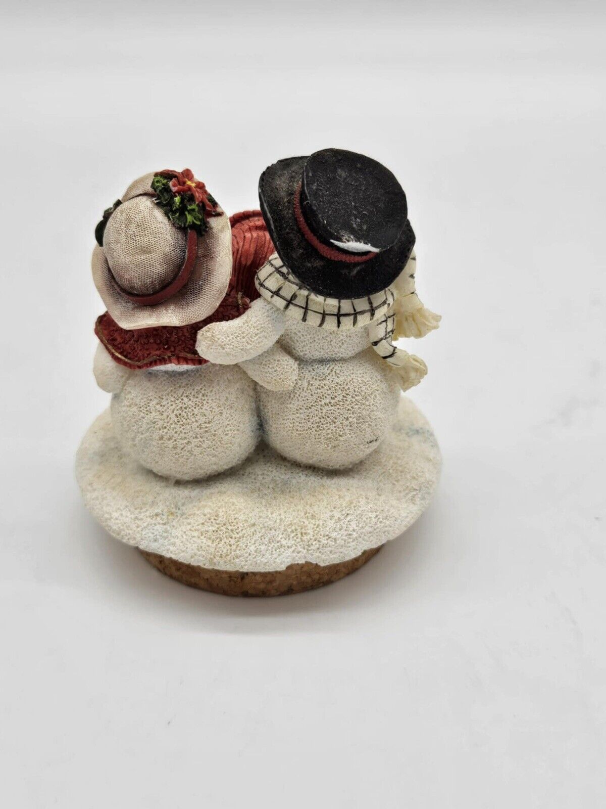 Home Interiors Snowman Candle Topper Small Family Winter Christmas