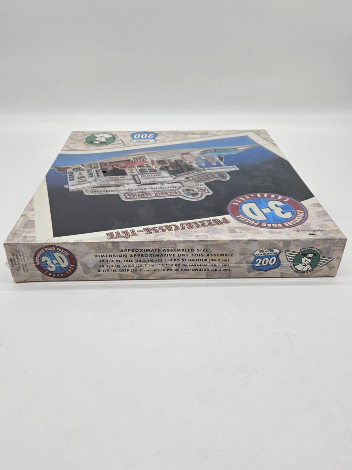 Vintage Hallmark Adventure Road 3D Puzzle Al's Friendly Service Station ~ NEW