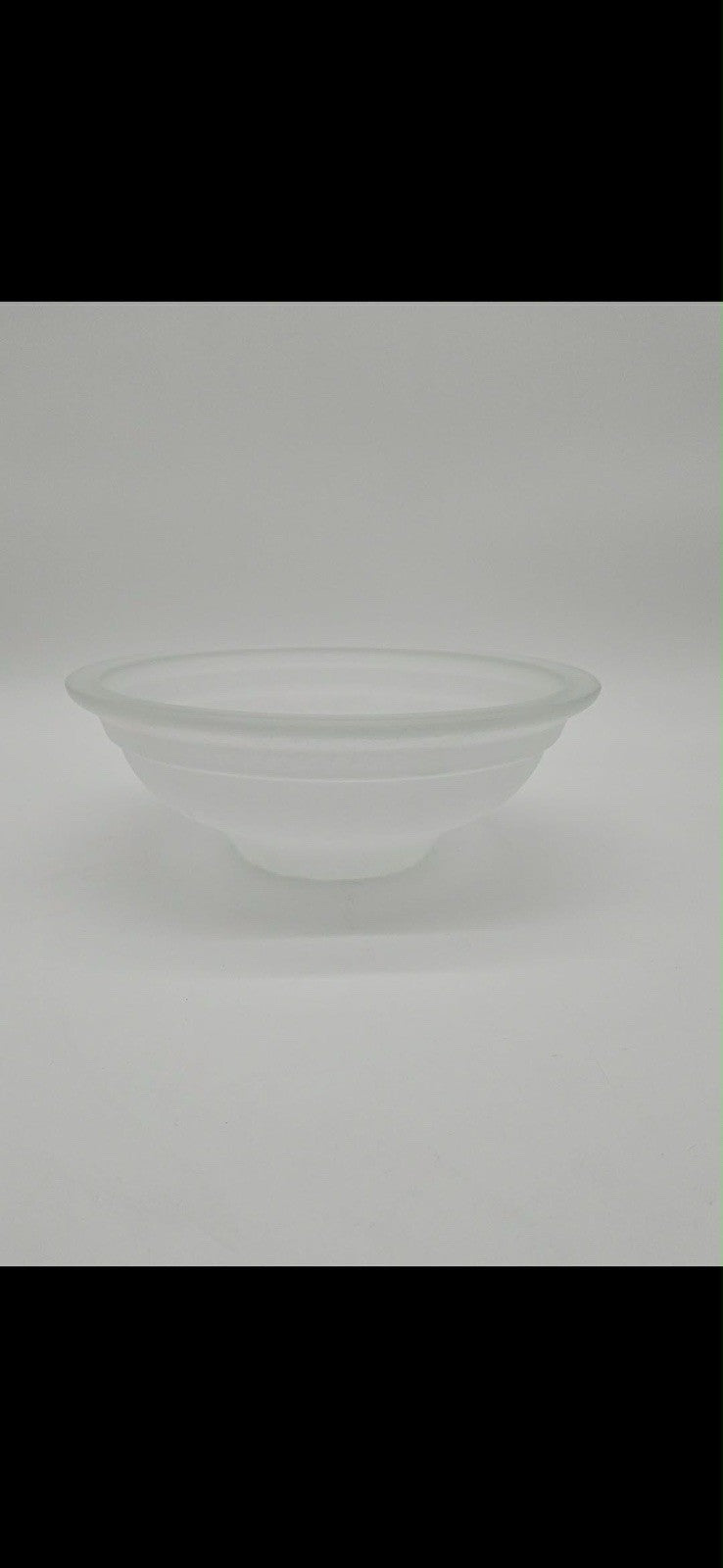 Large Bell Shaped Glass, Replacement, 6.5" Deep, 15" Diameter, 1 5/8"small Hole