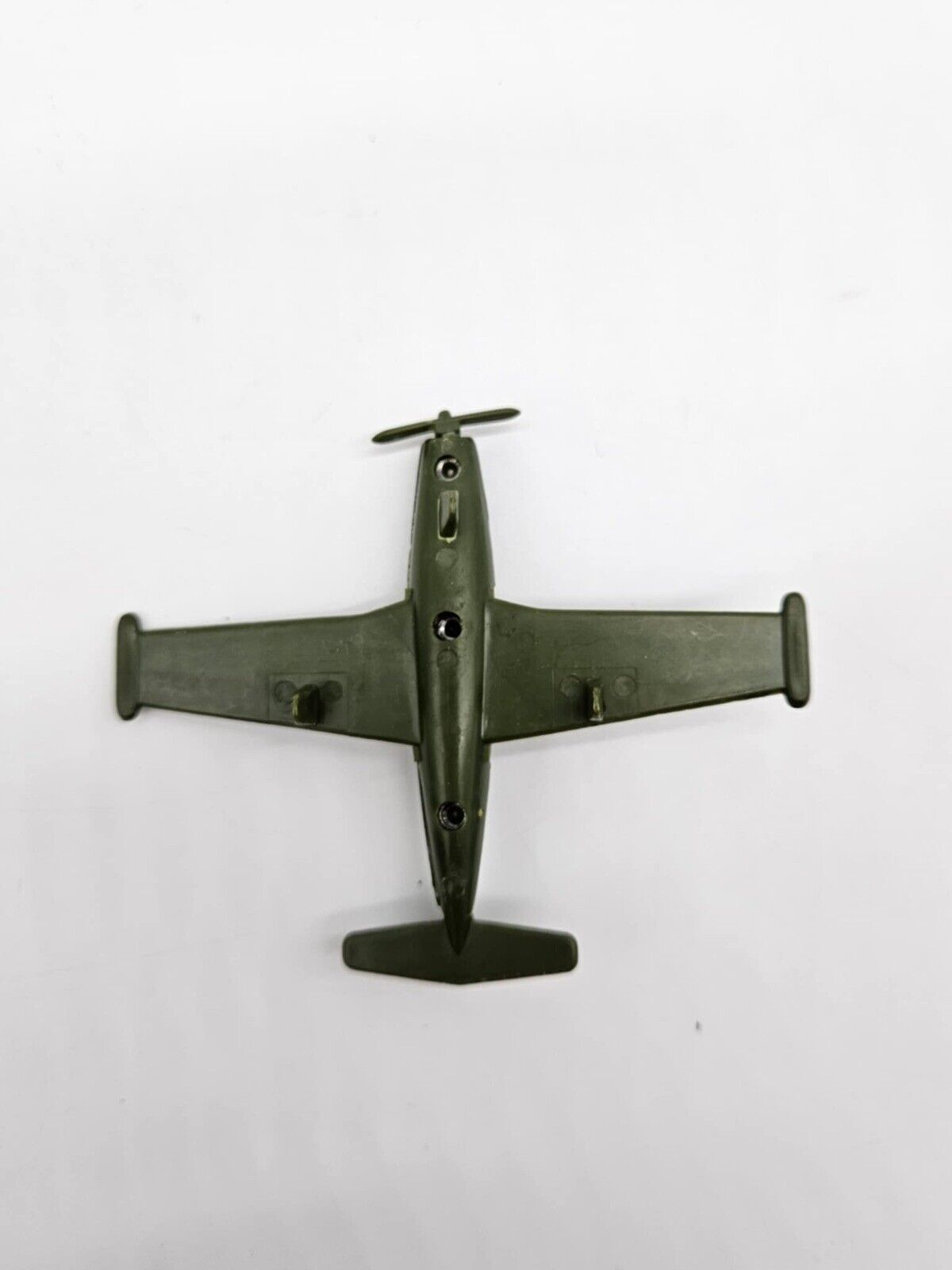 Vintage Diecast Mini Fighter Plane w/ Camo Wings